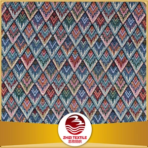 upholstery pattern jacquard fabric regular graphics colors design curtain textile mill popular in America