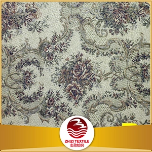 Europe design woven fabric jacquard sofa textile label from keqiao Albania in demand
