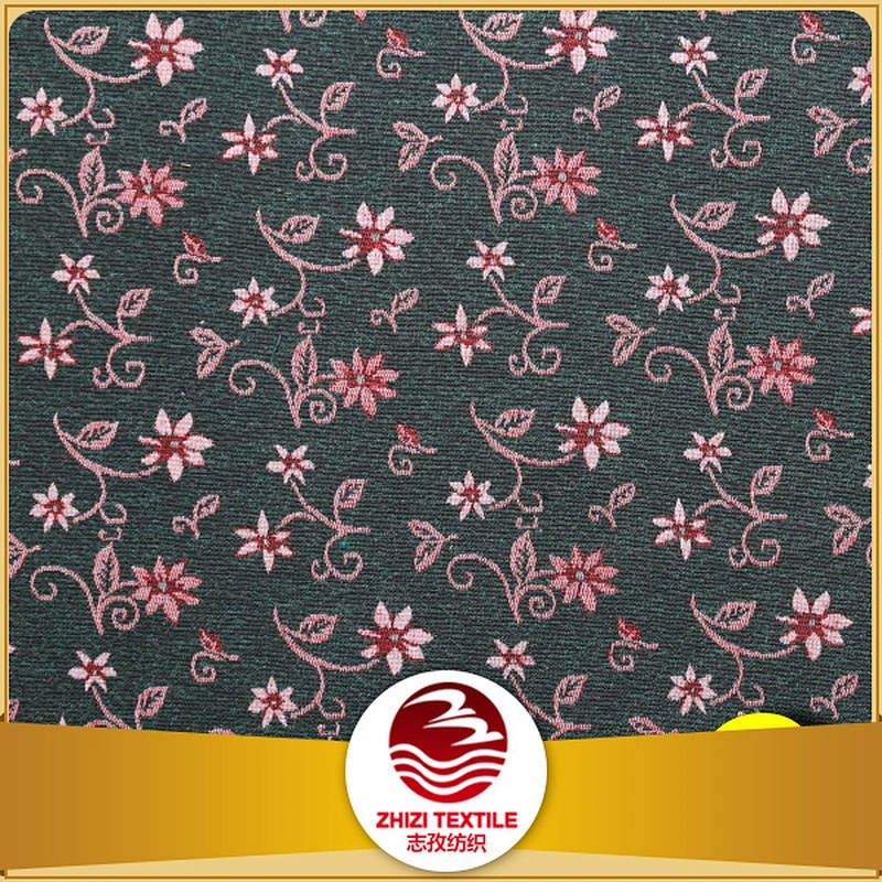 home textile floral design wholesale window curtain fabric upholstery exporter from shaoxing