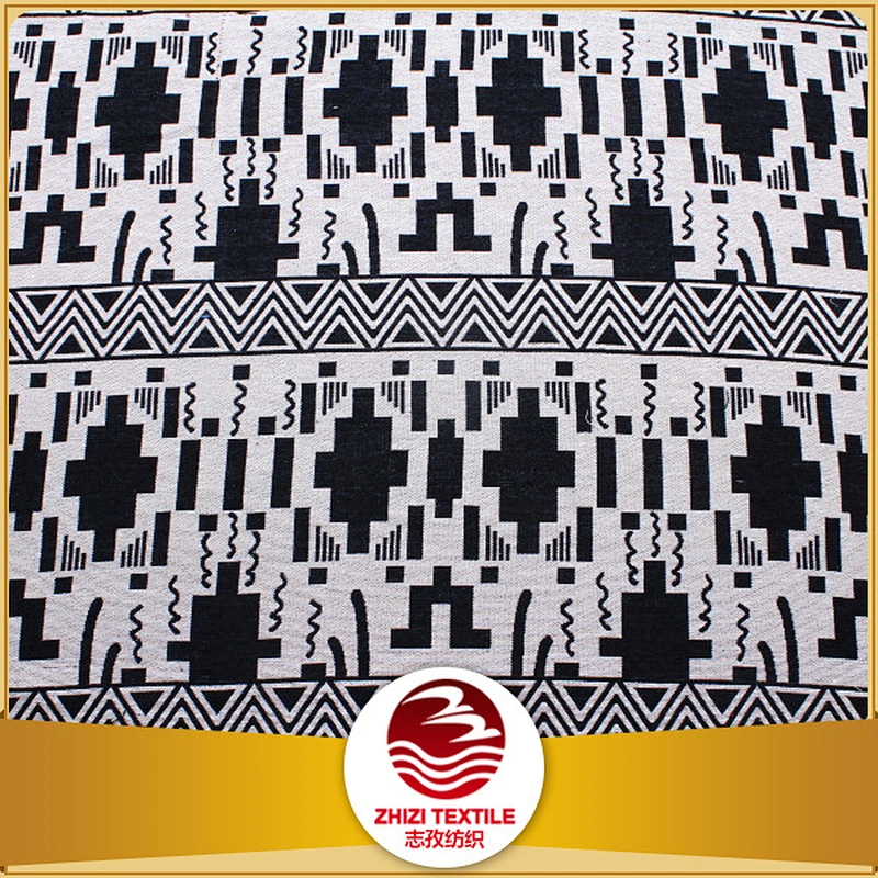 Black white special design jacquard fabric for pet cushion trader wholesale America