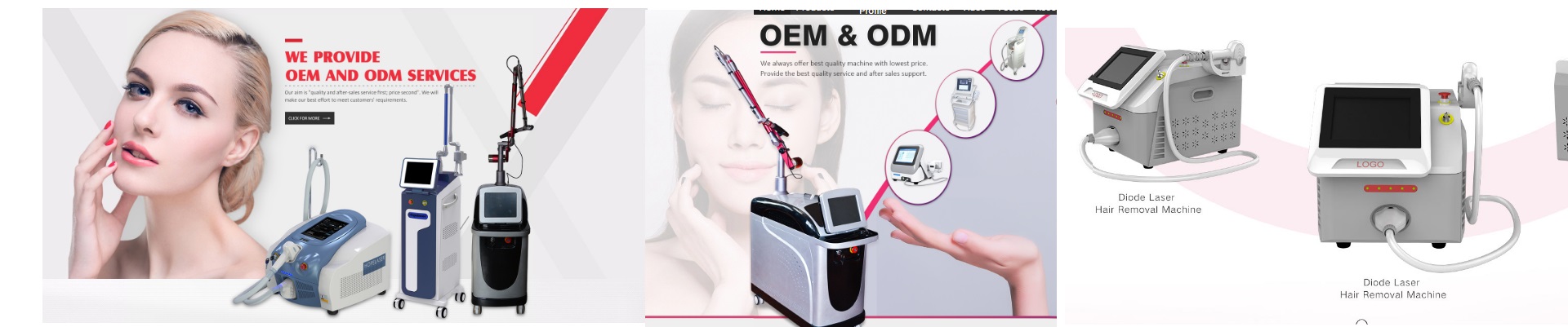 OEM factory for diode laser hair removal hifu co2 fractional laser