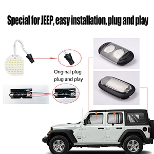 LED INTERIOR READING LICGHT KITFOR JEE PWRANGLER JK WHITE 6000K SUPER BRIGHTINTERIOR READING LIGHTIFRONT REAR UPPER LIGHTKIT