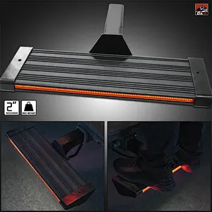 DOCTOR 4X4 ALUMINIUM TRAILER HITCH STEP BOLT WITH LED LIGHT BAR