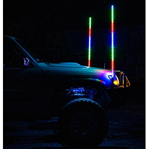 MULTICOLOR RGB LED WHIPS CHASING LIGHT BLUETOOTH REMOTE CONTROL COLORSMART