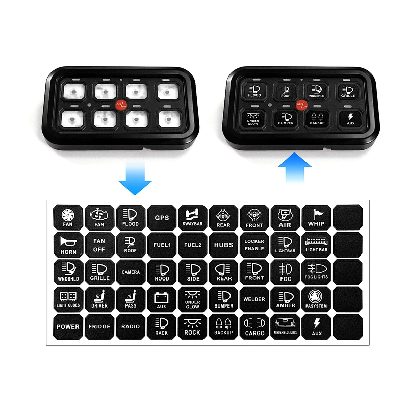 8 GANGS SWITCH PANEL SYSTEM(B)