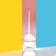2022 Candeeiro de mesa LED recarregável de luz noturna portátil com 3 temperaturas de cor e brilho regulável