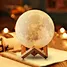 Moon Lamp 16 Colors LED Night Light 3D Printing Moon Light with Stand  Remote Control and USB Rechargeable