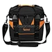 reinforced carry handles and industrial grade zippers on kit bag