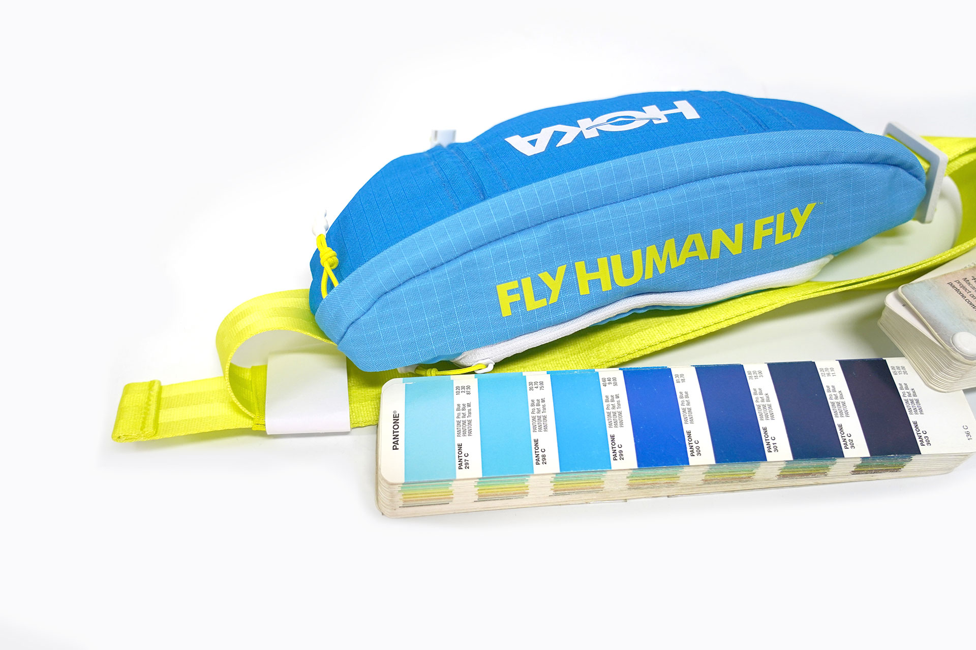 Custom high-quality sports waist bag manufactured for Hoka brand