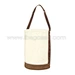 Canvas Bucket with Leather Bottom