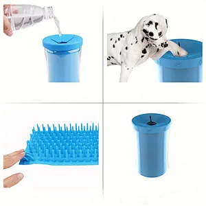 portable pet cleaning brush cup ,kyts new popular pet paw cleaning cup