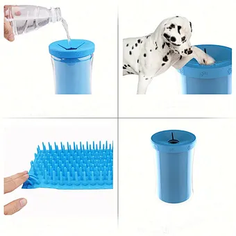 portable pet cleaning brush cup ,kyts new popular pet paw cleaning cup