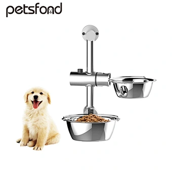 Double Elevated Raised Pet Food Water Bowl Stand Feeder