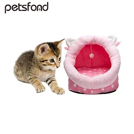 Portable plush Cat Bed Cat Cave Pets House