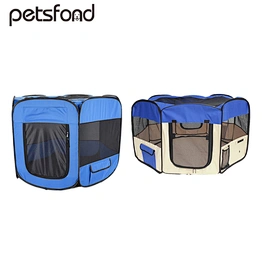 Foldable Pet Enclosure Oxford Cloth Outdoor Dog Cage tent