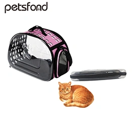 New Transparent Pet Carrier Folding Breathable Dog bag