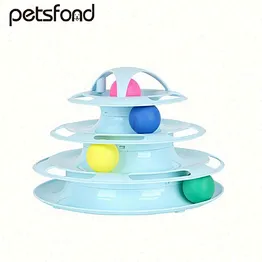 Cat playing toy ,N8x5f6j plastic round pet toy