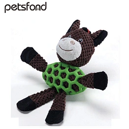 Pet Dog Cat Funny Cartoon Animal Toys Chew Squeaky Plush Toys