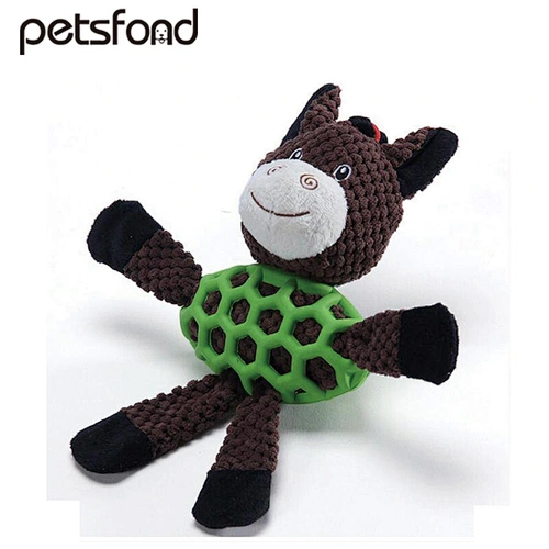 Pet Dog Cat Funny Cartoon Animal Toys Chew Squeaky Plush Toys