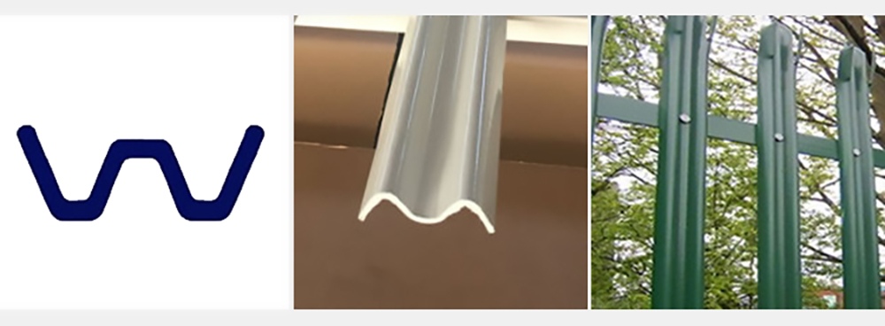 W-section steel palisade fence