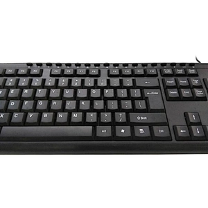 New Ergonomic waterproof computer keyboard multi language layout USB wired office multimedia keyboard for PC desktop KM-206
