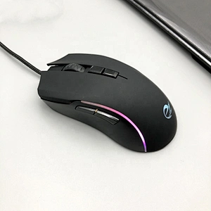 High Performance Optical Ergonomic RGB Backlit Gaming Mouse Comfortable 6400dpi Adjustable rubber PC gaming mice