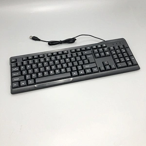 Big Ergonomic full size computer home office customized US French IT Spanish layout wired USB keyboard with number pad