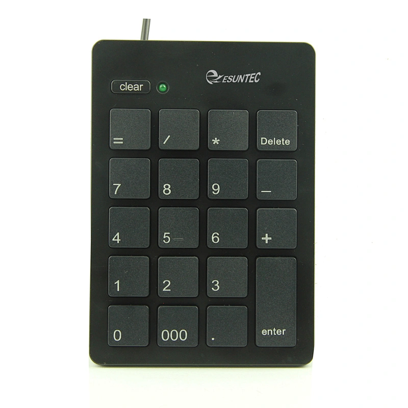 Factory customized 21 key financial special digital keyboard wired usb number mini keypad numeric keyboards