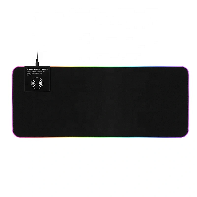 Best Selling Cool Big size gaming RGB Light Mouse Pad with Fast 10W Wireless Charger GMS-X10