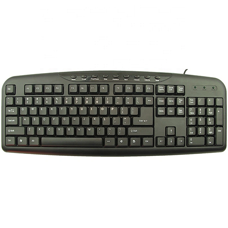 Private OEM Wired USB Office Multimedia Computer PC Keyboard KM-300