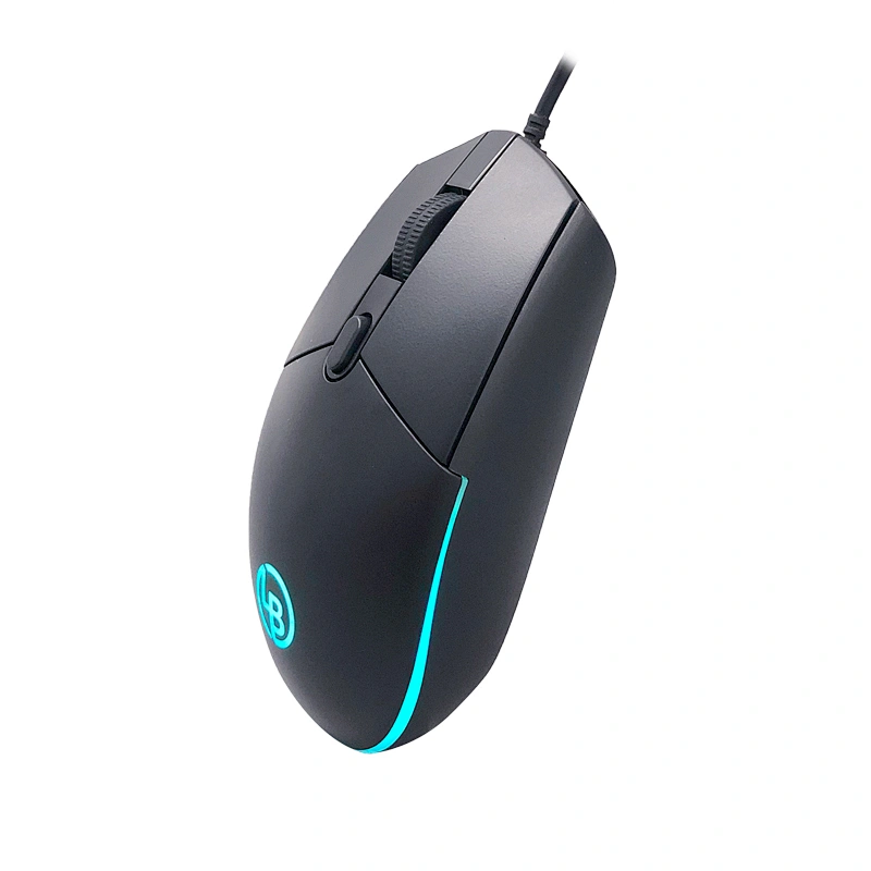 Hot selling gamer backlight mouse 6 buttons computer wired USB gaming LED Backlit mice for Windows PC GM-181