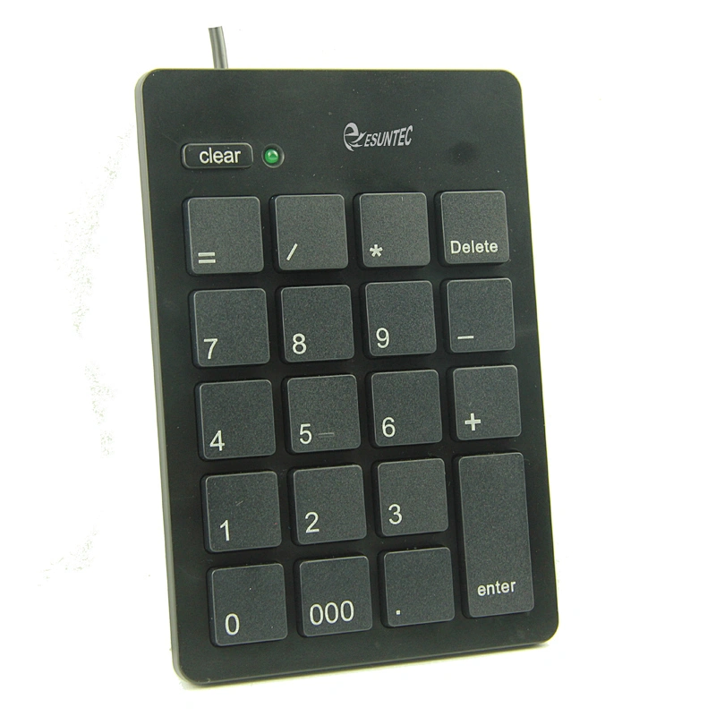 Factory customized 21 key financial special digital keyboard wired usb number mini keypad numeric keyboards