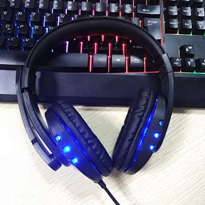 Gaming Computer OEM Hot Selling LED Light Headset With Mic HG-878