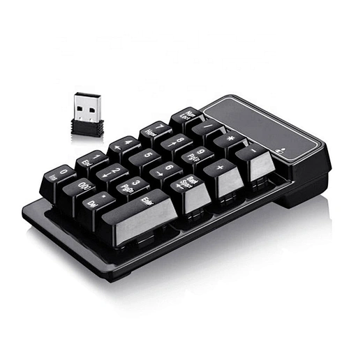 New mini 2.4Gwireless/BT5.1 numeric keyboard Ergonomic standard keyboard Waterproof numeric keyboard for office desktop laptop