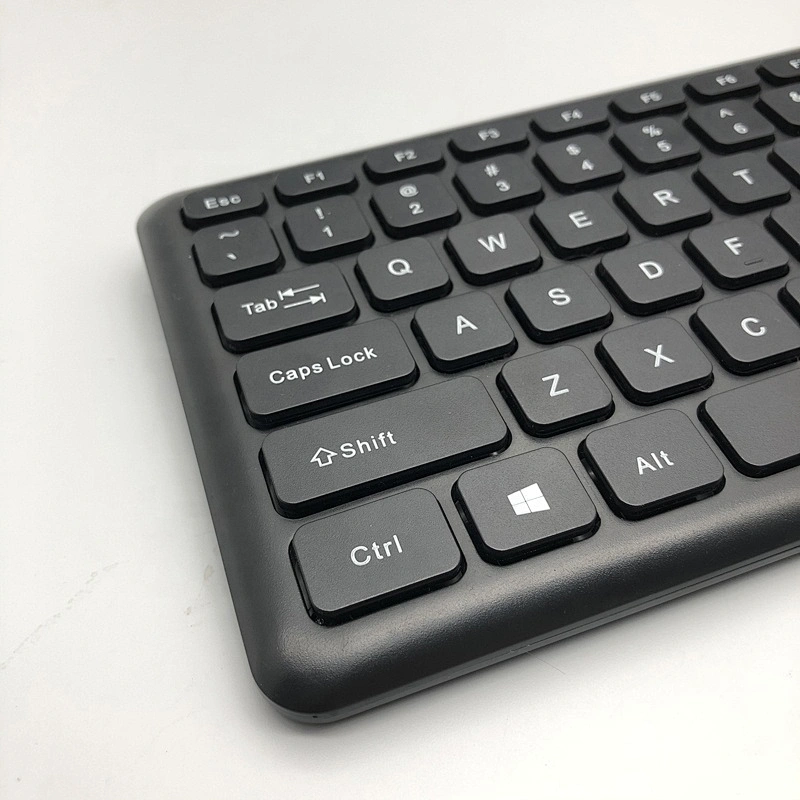 Hot selling super slim comfortable quiet thin wired computer office keyboard classic lightweight PC business keyboard