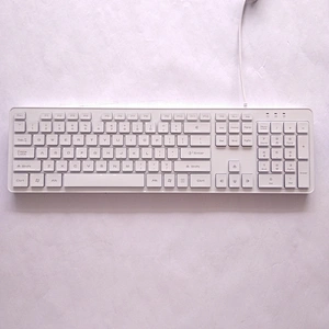 Esuntec NEW Chocolate Square keys USB wired keyboard with LED backlight for computer and laptop KBL-103S-W