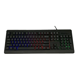 New OEM Big Wired Multimedia USB Gaming Keyboard With Mixture 3Colors Led Light For Gamers KBL-315