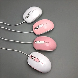 New gift fashion wired 3D 1000dpi computer USB optical mouse for desktop laptop home office business