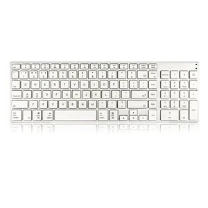 Hot selling universal Multi-Device Rechargeable Blue-tooth 5.0 scissor keyboard Aluminium alloy ultra slim wireless keyboard