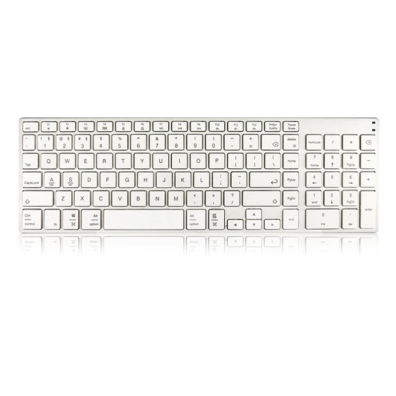 Hot selling universal Multi-Device Rechargeable Blue-tooth 5.0 scissor keyboard Aluminium alloy ultra slim wireless keyboard