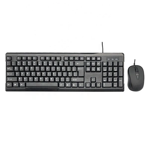 New private OEM classic basic USB wired keyboard mouse combo standard 104key for home office for desktop