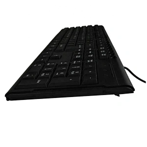 New Ergonomic waterproof computer keyboard multi language layout USB wired office multimedia keyboard for PC desktop KM-206