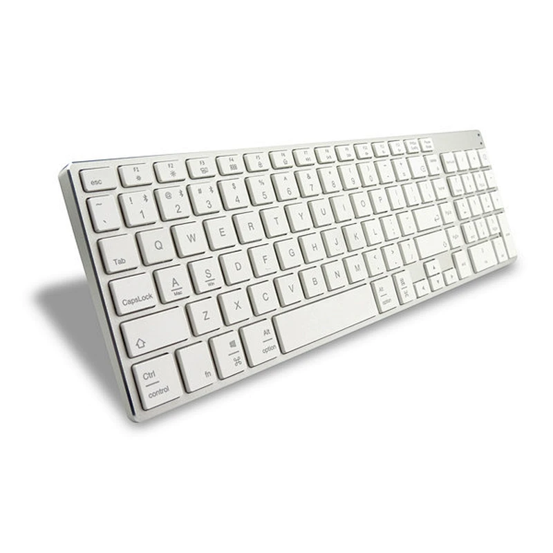 Hot selling universal Multi-Device Rechargeable Blue-tooth 5.0 scissor keyboard Aluminium alloy ultra slim wireless keyboard