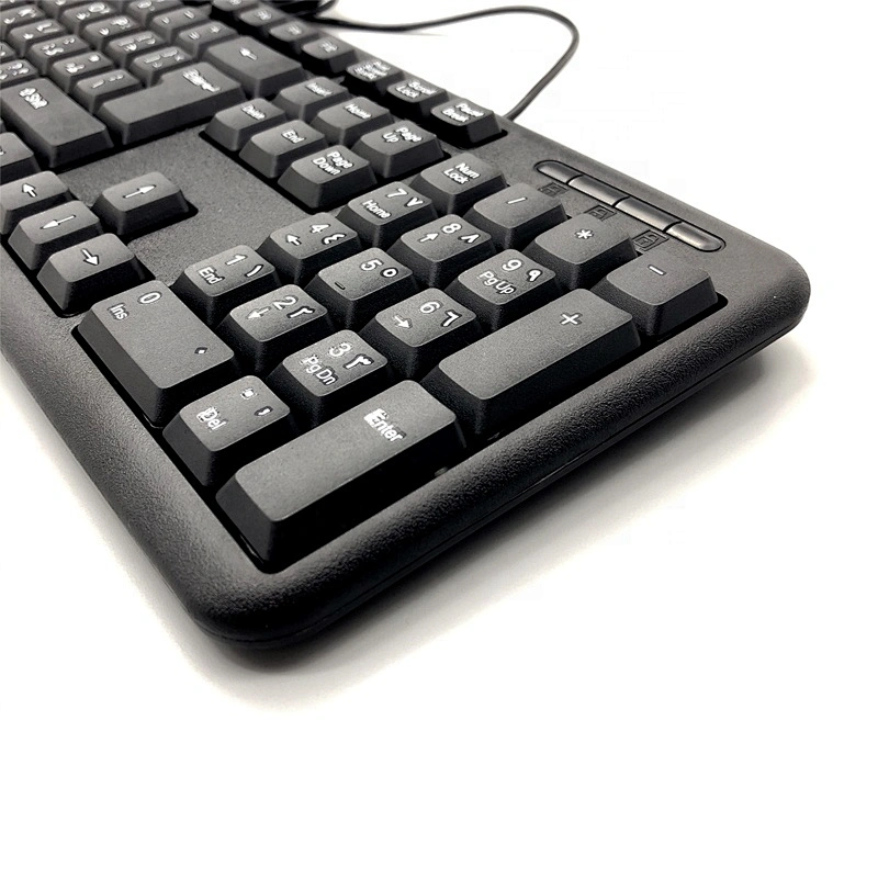 Cheap basic hot selling good quality USB wired keyboard for home office business K-308C