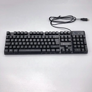 Hot selling wired backlight Gaming Mechanical 104/105 Keys UK Spain US Russian layout gaming keyboard KBL-003J