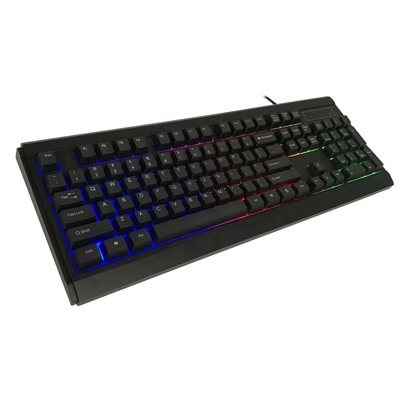New OEM Big Wired Multimedia USB Gaming Keyboard With Mixture 3Colors Led Light For Gamers KBL-315