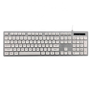 Chocolate fashion Key USB wired keyboard optical multimedia Laser office wired keyboard for desktop