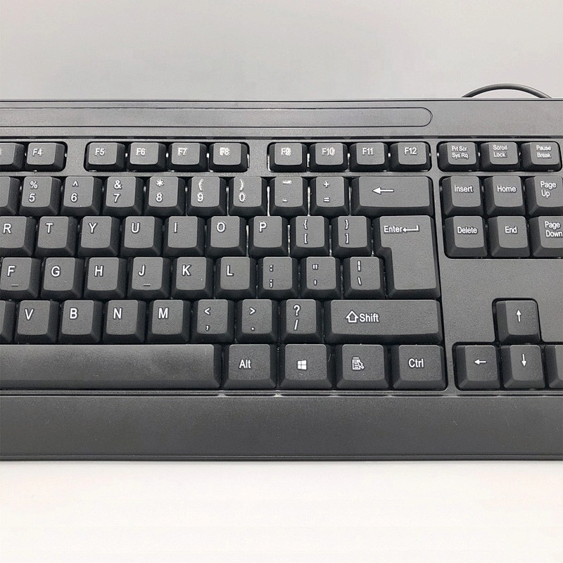 Big Standard classic waterproof 104/105 keys wired USB keyboard for desktop laptop office