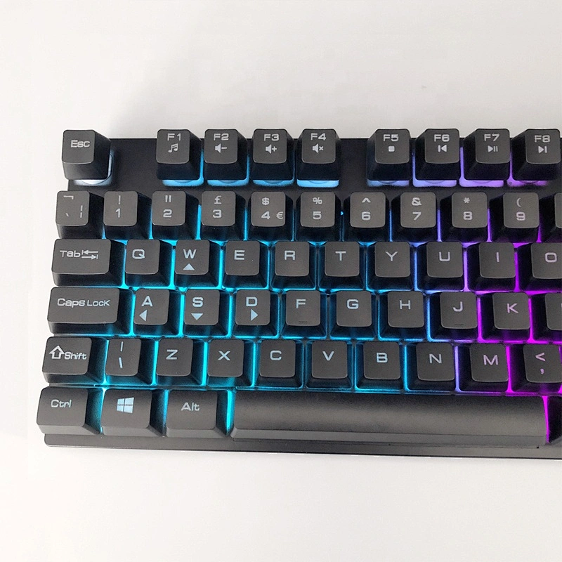 Hot selling wired backlight Gaming Mechanical 104/105 Keys UK Spain US Russian layout gaming keyboard KBL-003J