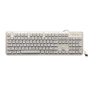 New Private Computer wired Super Ultra Thin Full Size chocolate Slim Multimedia Key Keyboard for office